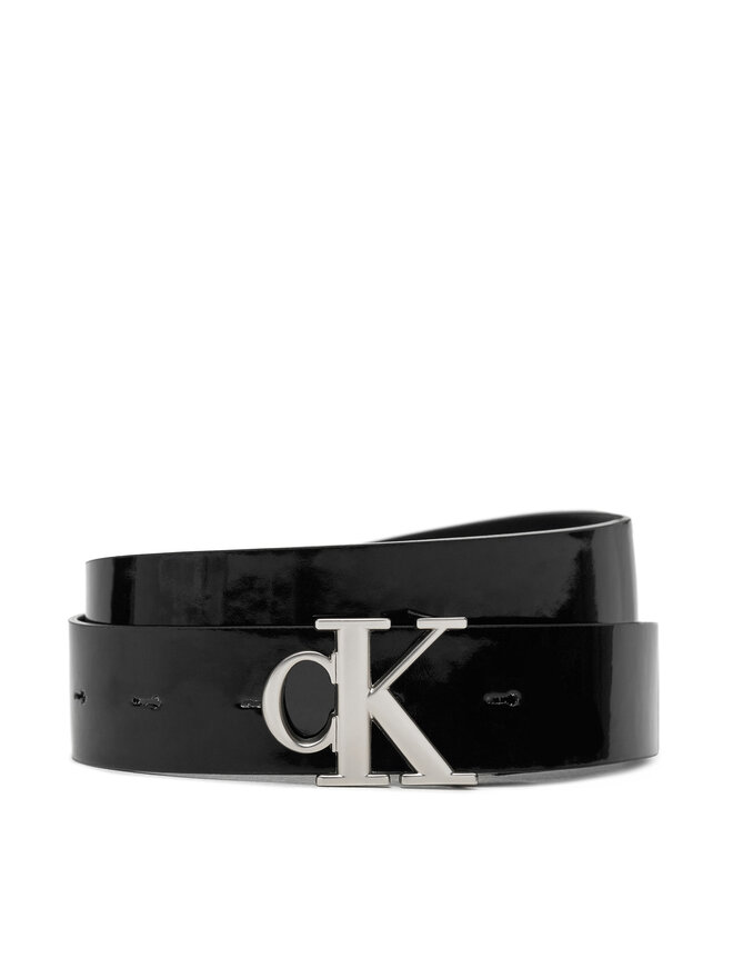Calvin Klein Jeans Dámsky opasok Calvin Klein Jeans Mono Pl Rev Lthr Belt K60K612288 Čierna