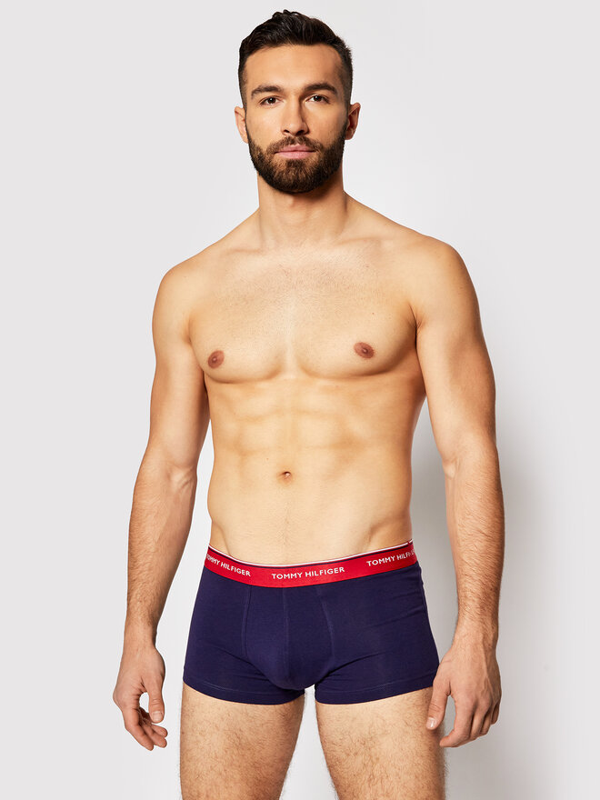 Tommy Hilfiger Tommy Hilfiger Σετ μποξεράκια 3 τμχ 3P Lr Trunk 1U87903841 Σκούρο μπλε