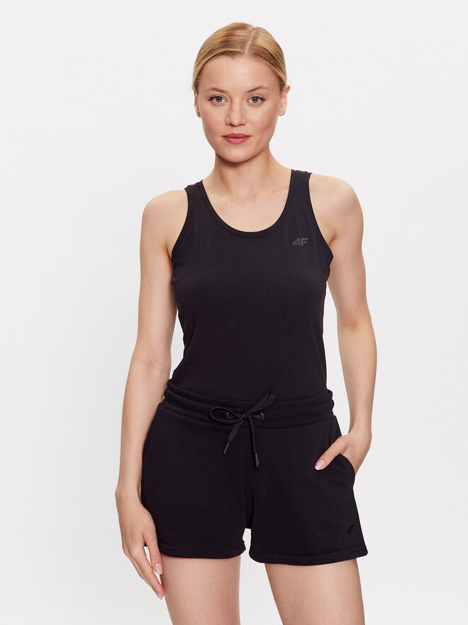 4F 4F Τοπ 4FSS23TTSHF581 Μαύρο Regular Fit
