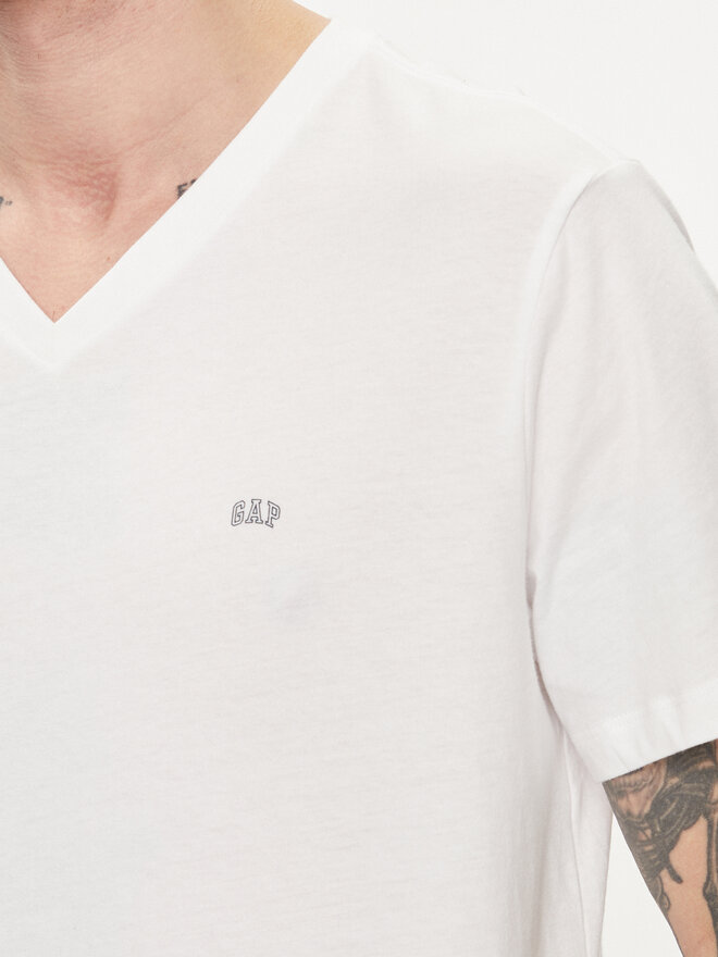 Gap Gap Marškinėliai 753771-00 Balta Regular Fit