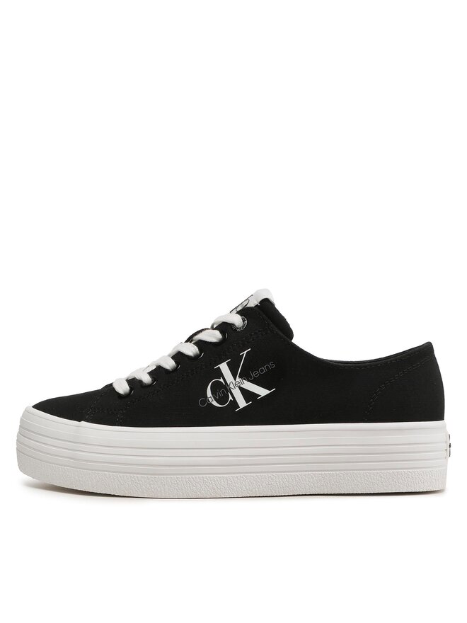Calvin Klein Jeans Πάνινα παπούτσια Calvin Klein Jeans Vulc Flatform Essential Mono YW0YW01030 Μαύρο