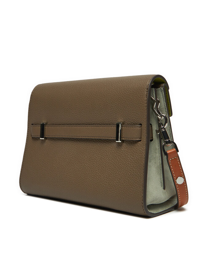 Сумка Tory Burch Lee Radziwill Pebbled Shoulder Bag 158723 Зелений