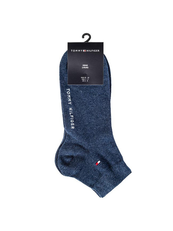 Tommy Hilfiger Комплект 2 чифта къси чорапи мъжки Tommy Hilfiger 342025001 r.39/42 Син