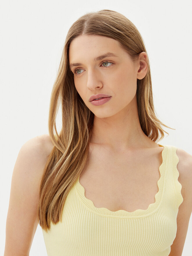 JDY JDY Top Nanna 15290585 Žuta Slim Fit