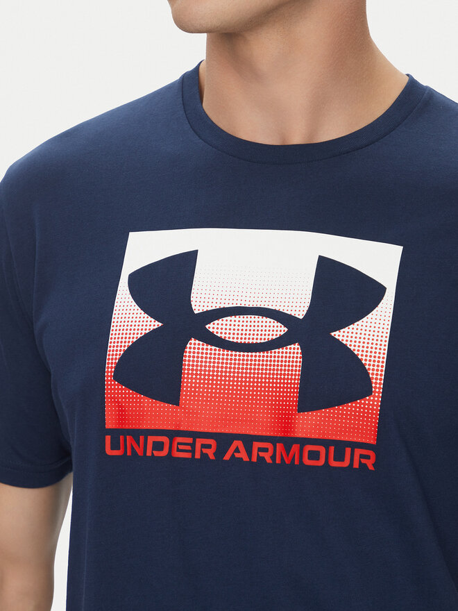 Under Armour Under Armour Póló Boxed Sports 1386793 Sötétkék Loose Fit