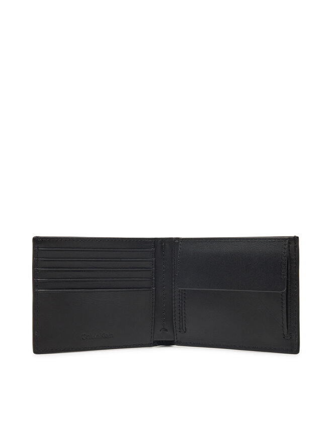 Calvin Klein Moška denarnica Calvin Klein Modern Bus Bifold 5Cc W/Coin K50K512867 Črna