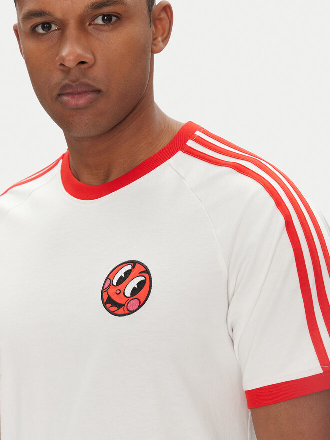 adidas adidas Marškinėliai JD0716 Balta Slim Fit