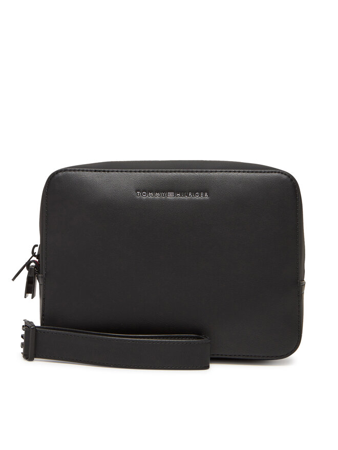 Tommy Hilfiger Smink táska Tommy Hilfiger Th Foundation Washbag AM0AM13527 Fekete