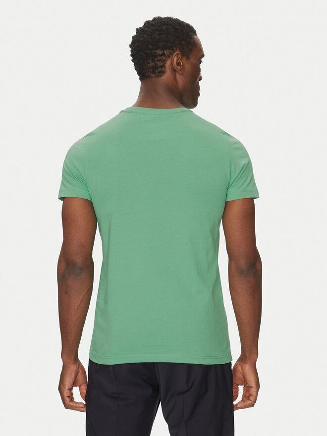 Tommy Hilfiger Tommy Hilfiger Camiseta Logo MW0MW11797 Verde Regular Fit