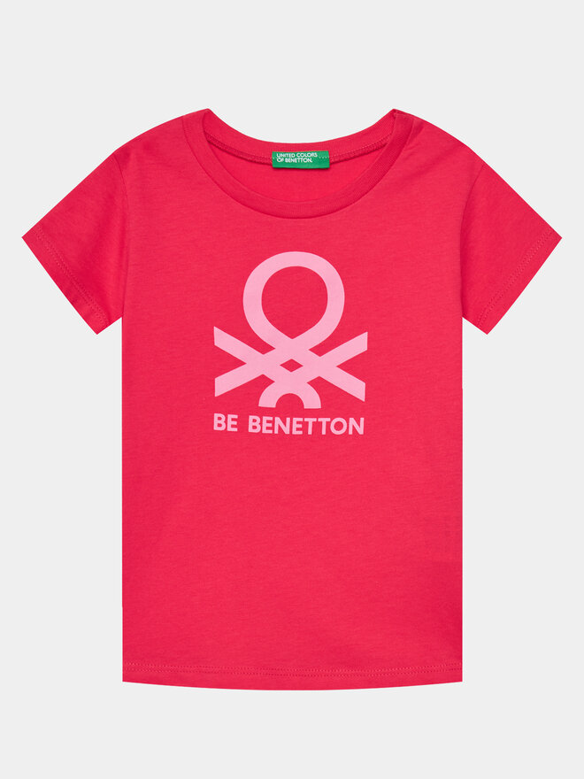 United Colors Of Benetton United Colors Of Benetton Marškinėliai 3096G10D7 Rožinė Regular Fit