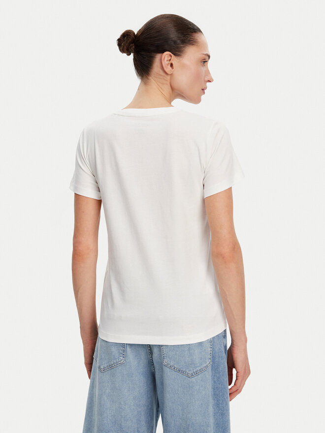 Guess Jeans Guess Jeans Marškinėliai W5GI26 J1314 Balta Regular Fit