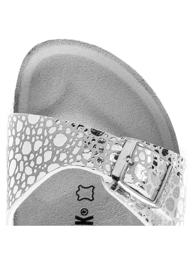 Pantoletten Birkenstock Madrid Bs 1008802 Silberfarben eschuhe