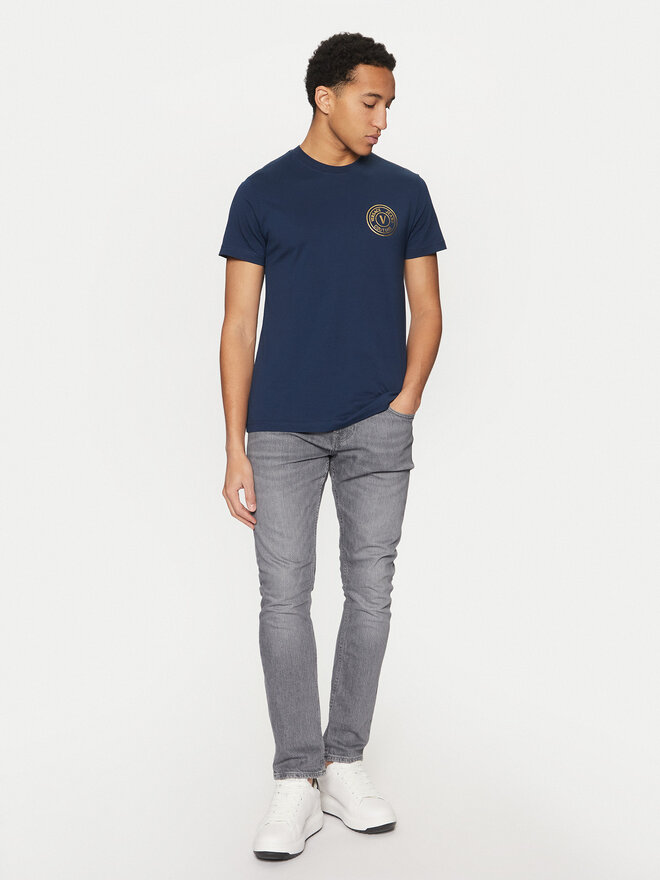 Versace Jeans Couture Versace Jeans Couture Póló 78GAHT00 Kék Regular Fit