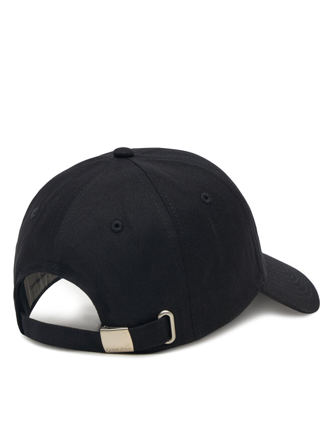 Calvin Klein Jeans Cappellino Calvin Klein Jeans Mono Leather Patch Twill Cap LV04K5052G Nero