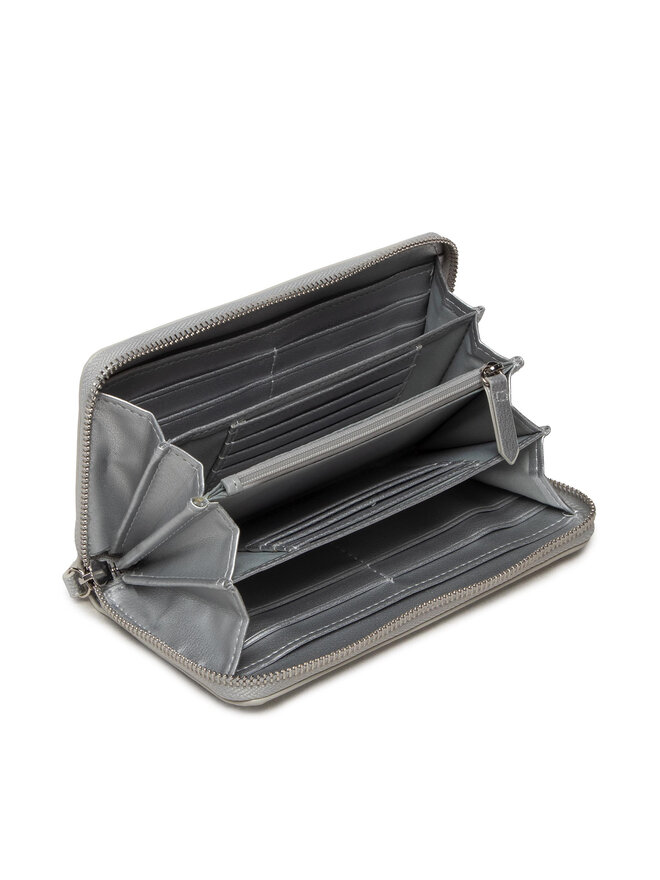Valentino Veľká dámska peňaženka Valentino Divina VPS1R4155G Strieborná