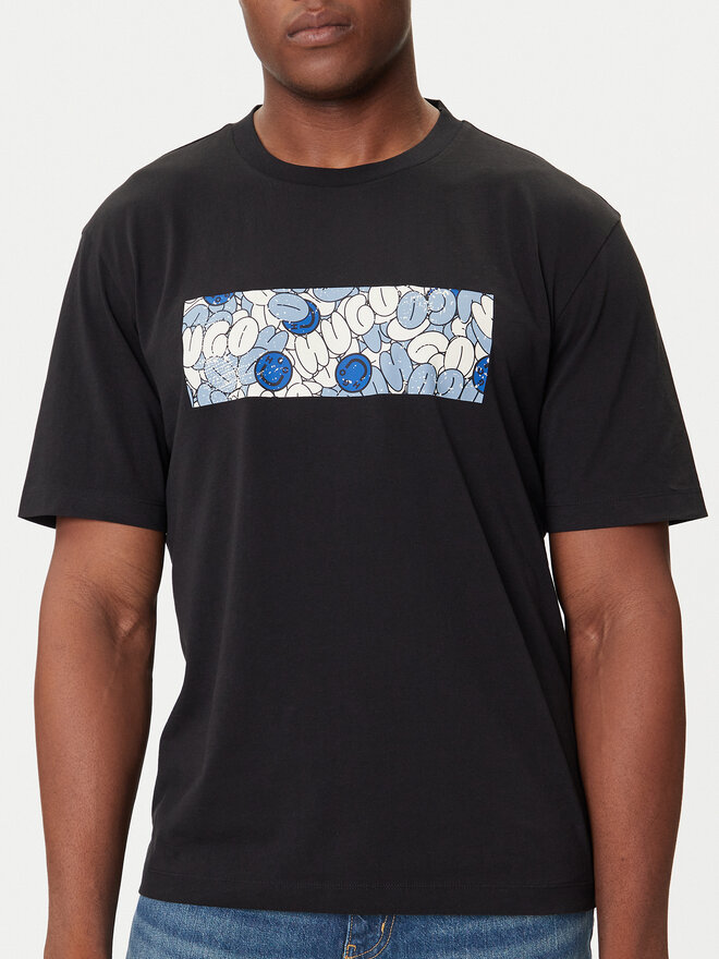 HUGO HUGO Camiseta Nurix 50545128 Negro Regular Fit