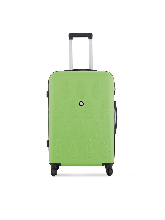 Semi Line Μεγάλη Βαλίτσα Semi Line T5949-3 Πράσινο