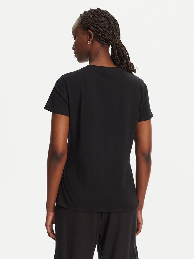 Liu Jo Sport Liu Jo Sport Marškinėliai TA5179 J6040 Juoda Regular Fit