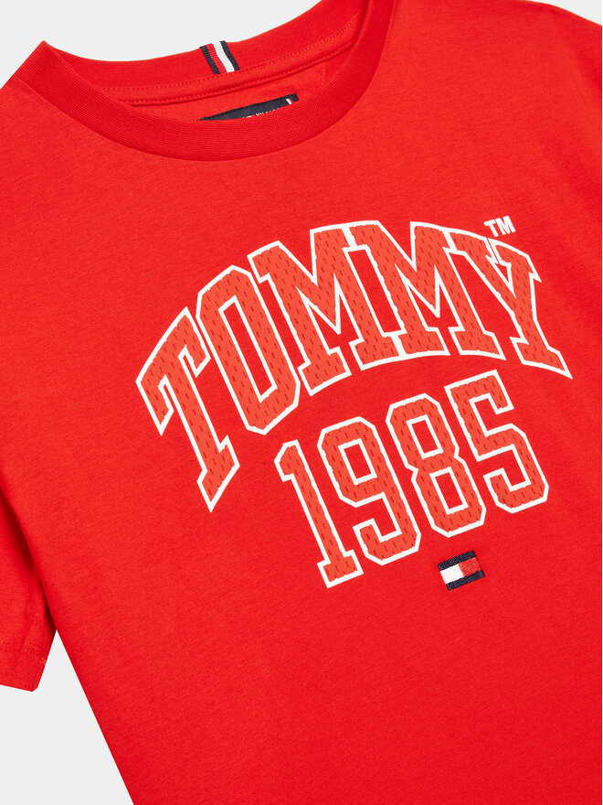 Tommy Hilfiger Tommy Hilfiger Marškinėliai Varsity KB0KB08206 D Raudona Regular Fit