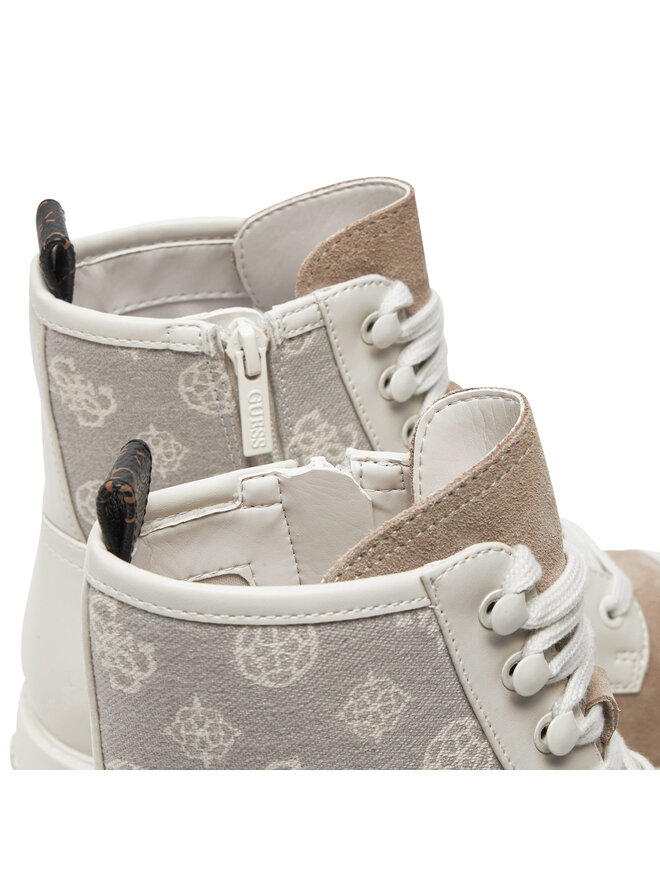 Guess Polokozačky Guess Vaina2 FLTSL2 ELE10 Écru