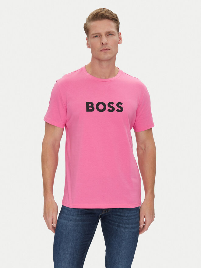 BOSS BOSS Camiseta 50491706 Rosa Regular Fit