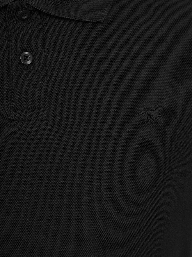 Mustang Mustang Poloshirt Palco 1014694 Schwarz Regular Fit