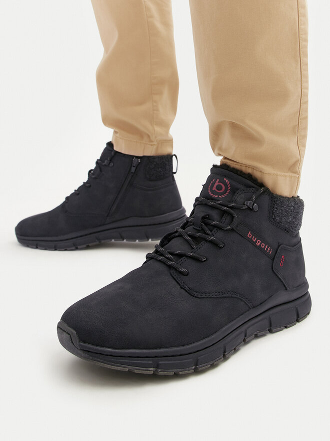 Bugatti Botines planos Bugatti 331-AOS50-5000 Negro