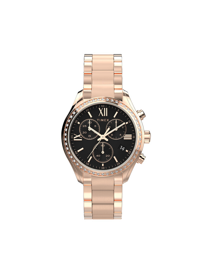 Timex Ceas Timex Dress Chronograph TW2W20100 Aur roz