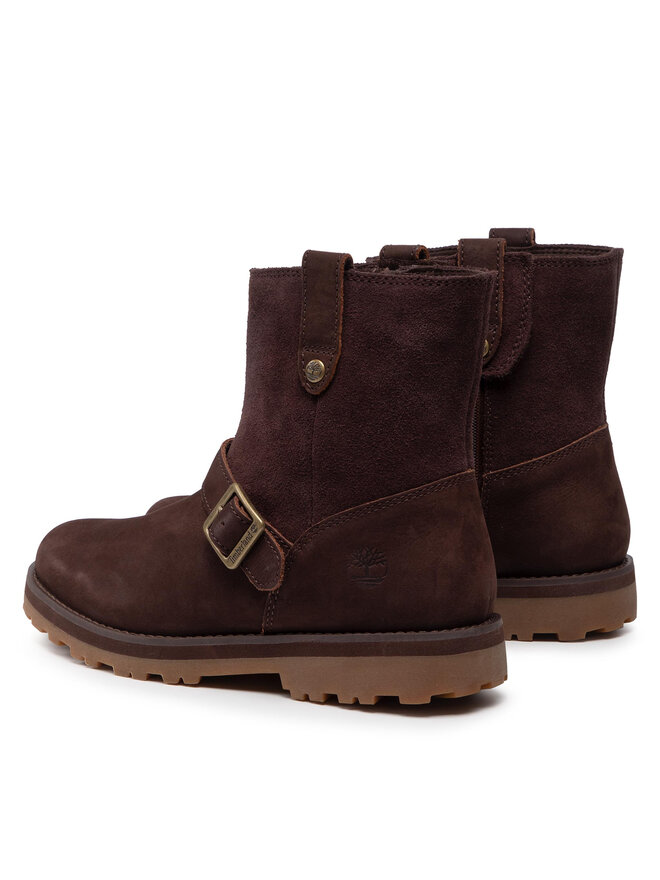Timberland Kozačky Timberland Courma Kid Wl Biker Bt TB0A2HJYV13 Hnědá