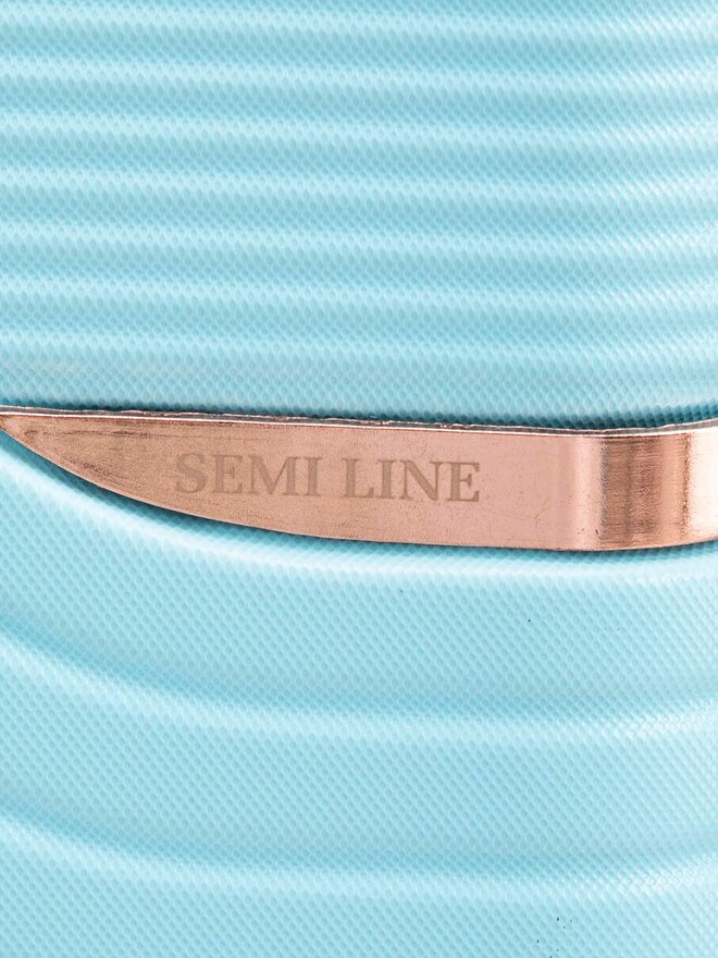 Semi Line Srednji kovček Semi Line T5811-4 Svetlo modra