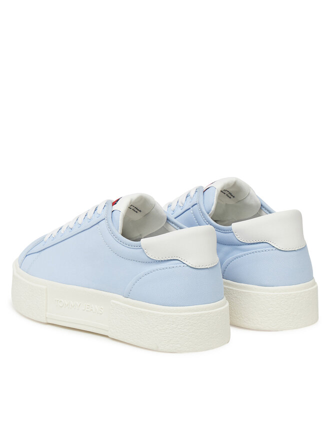 Tommy Jeans Sportcipők Tommy Jeans Tjw Flatform Canvas Sneaker EN0EN02792 Kék