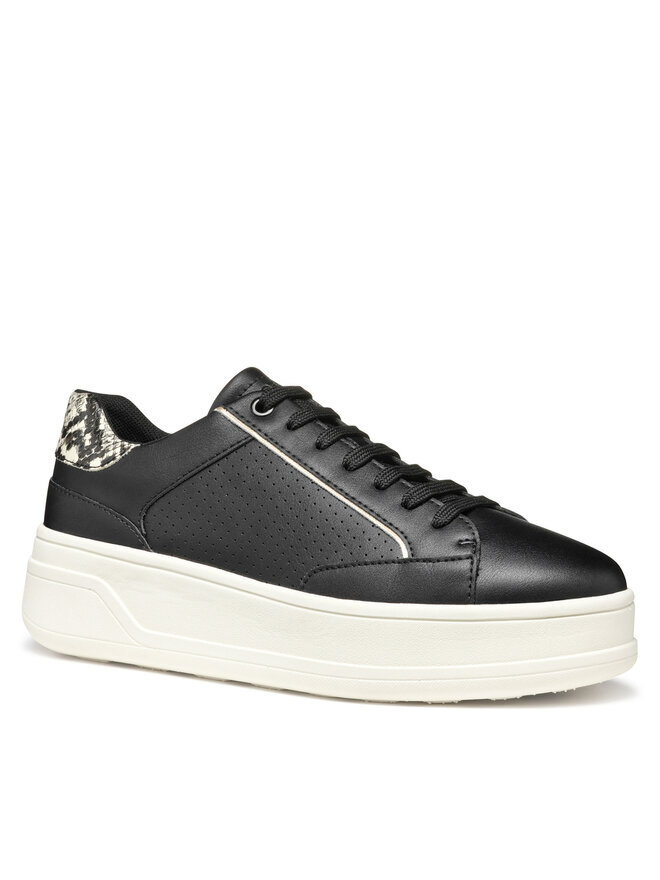 Geox Sneakersy Geox D Spherica Ecub-2 D55WVB 0BCAR C0023 Čierna