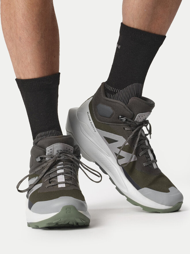 Salomon Трекінгові черевики Salomon Elixir Activ Mid Gore-Tex L47457000 Сірий