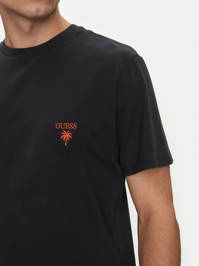 Guess Guess T-Shirt F5GI09 KA260 Μαύρο Regular Fit