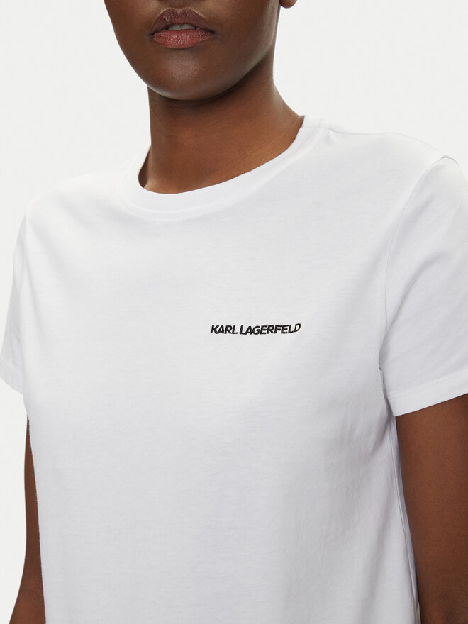 KARL LAGERFELD KARL LAGERFELD T-Shirt A1W17019 Λευκό Regular Fit