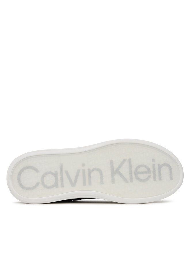 Calvin Klein Sneakersy Calvin Klein Low Top Lace Up Lth HM0HM01016 Czarny