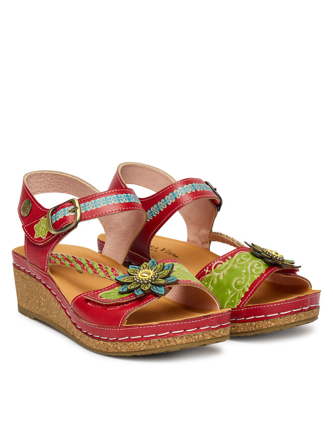 Laura Vita Sandalen Laura Vita Facscineo 09 Rot