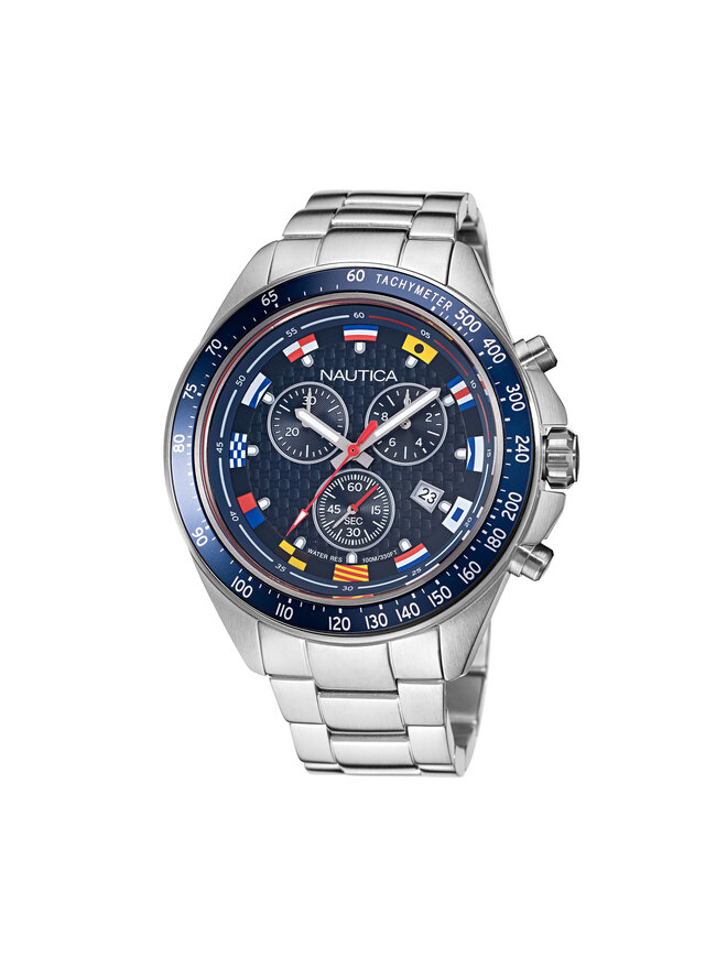 Nautica Ρολόι Nautica Ocean Beach NAPOBF122 Ασημί
