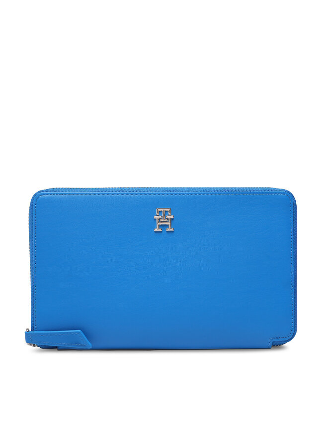 Tommy Hilfiger Portafoglio grande da donna Tommy Hilfiger Th Travel Travel Wallet AW0AW14811 Blu