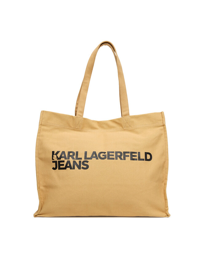 Karl Lagerfeld Jeans Ročna torba Karl Lagerfeld Jeans A1W50002 Bež