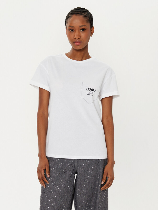 Liu Jo Liu Jo Camiseta WA5145 J4893 Blanco Regular Fit