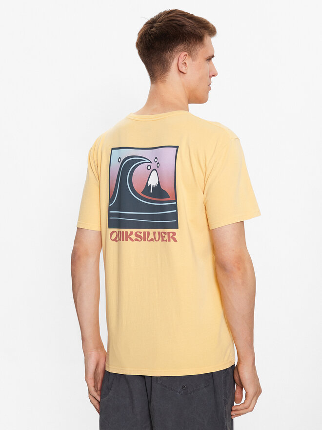 Quiksilver Quiksilver Marškinėliai Qs Bubble Stamp EQYZT07258 Geltona Regular Fit