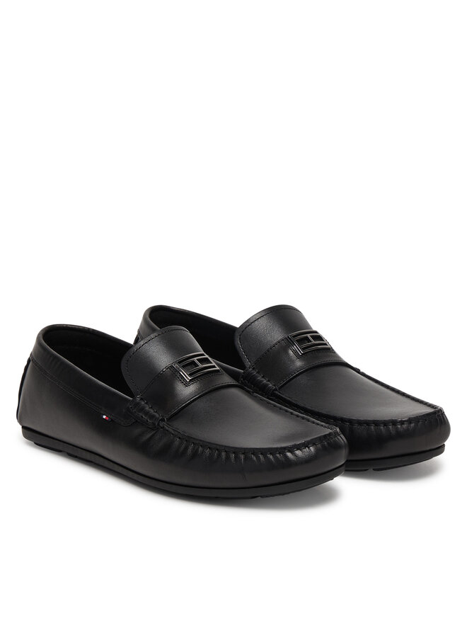 Tommy Hilfiger Mokassins Tommy Hilfiger Hardware Hilfiger Driver Shoe FM0FM05838 Schwarz