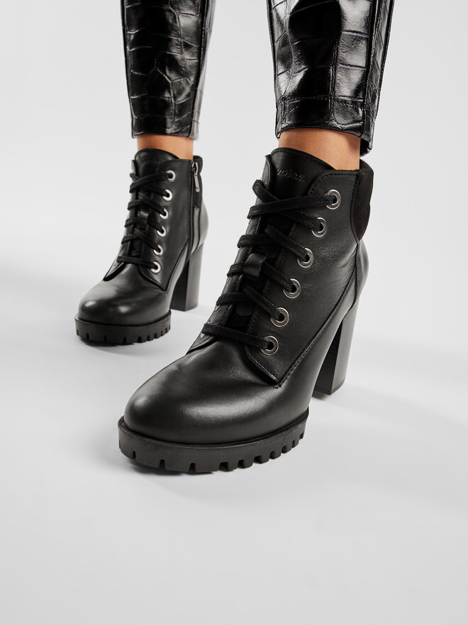 Wojas Schnürschuhe Wojas 64009-71 Schwarz