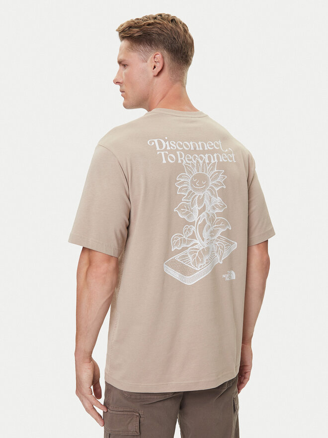 The North Face The North Face Camiseta Connect NF0A8E3Y Beis Relaxed Fit