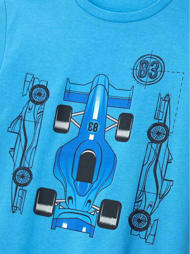 Original Marines Original Marines T-Shirt DFP2249CM Blau Regular Fit