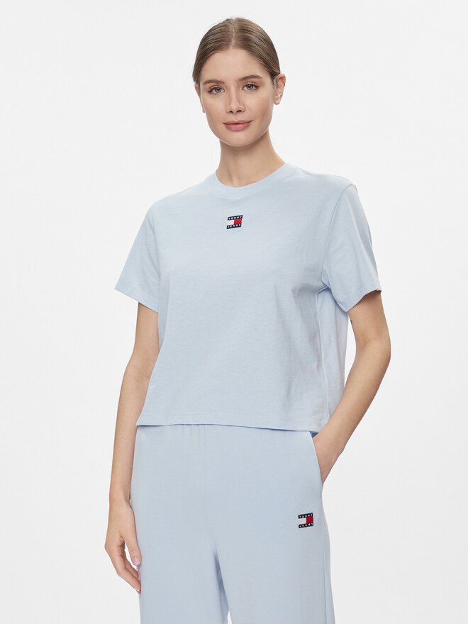 Tommy Jeans Tommy Jeans Póló Badge DW0DW17391 Sötétkék Boxy Fit