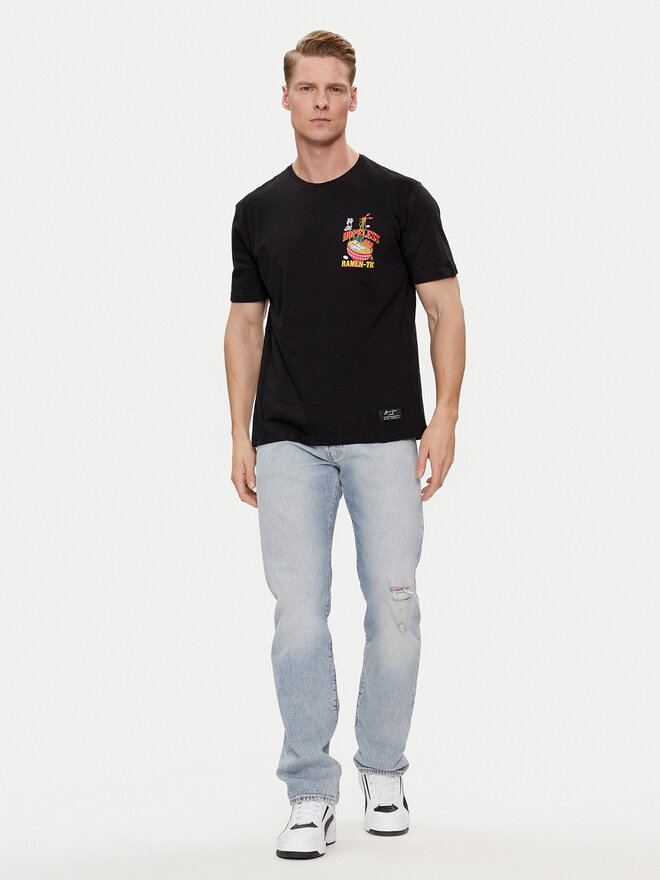 Brave Soul Brave Soul T-Shirt MTS-149TAKEAWAY Schwarz Straight Fit