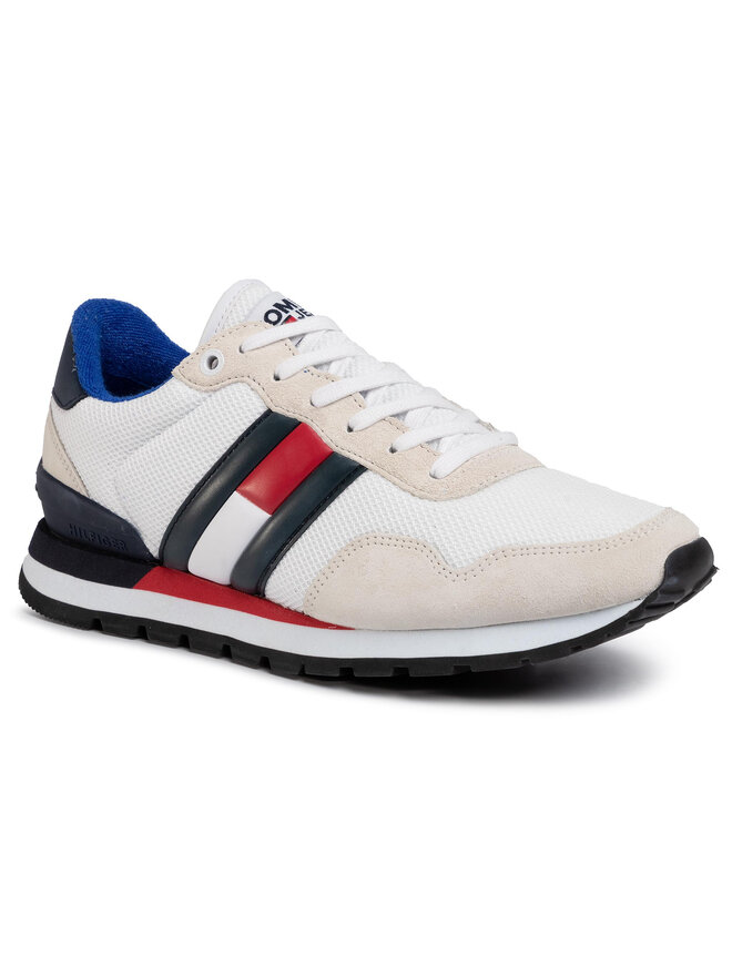 Sneakers Tommy Jeans Casual Tommy Jeans Sneaker EM0EM00399 WeiB eschuhe