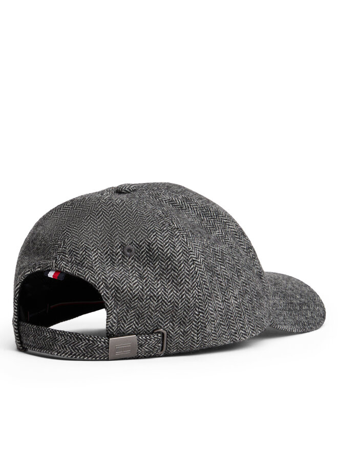 Tommy Hilfiger Шапка с козирка Tommy Hilfiger Th Flag Herringbone 6 Panel Cap AM0AM13784 Сив
